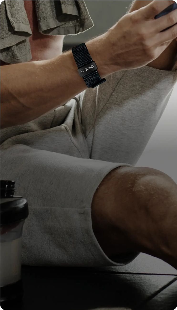 Hume-Band-App zeigt Metabolic-Momentum-Wert zusammen mit weiteren Tageswerten